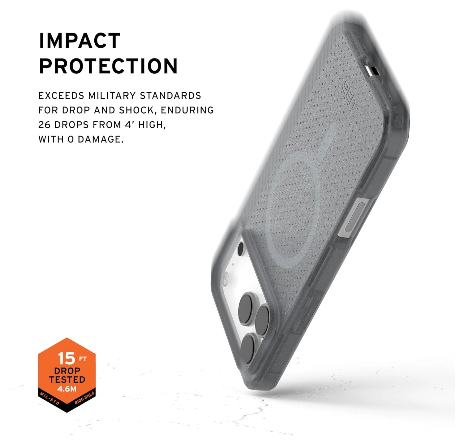 UAG Dot Apple iPhone 17 Pro Max Hoesje MagSafe Back Cover Ash afbeelding 5