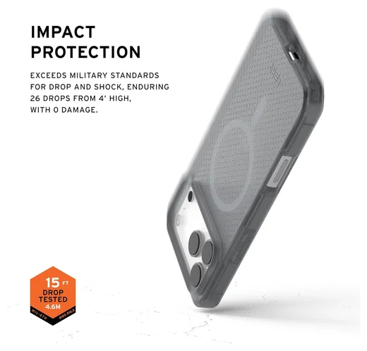 UAG Dot Apple iPhone 17 Pro Max Hoesje MagSafe Back Cover Ash afbeelding 5