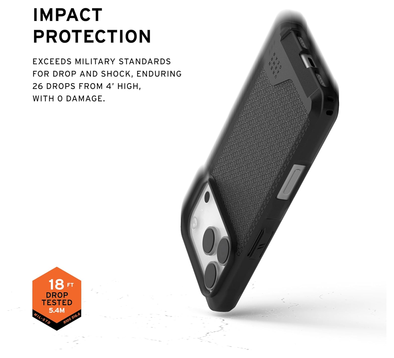 UAG Metropolis LT iPhone 17 Pro Hoesje MagSafe Back Cover Kevlar Zwart afbeelding 4