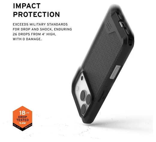 UAG Metropolis LT iPhone 17 Pro Hoesje MagSafe Back Cover Kevlar Zwart afbeelding 4