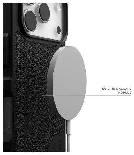 UAG Metropolis LT iPhone 17 Pro Hoesje MagSafe Back Cover Kevlar Zwart afbeelding 5
