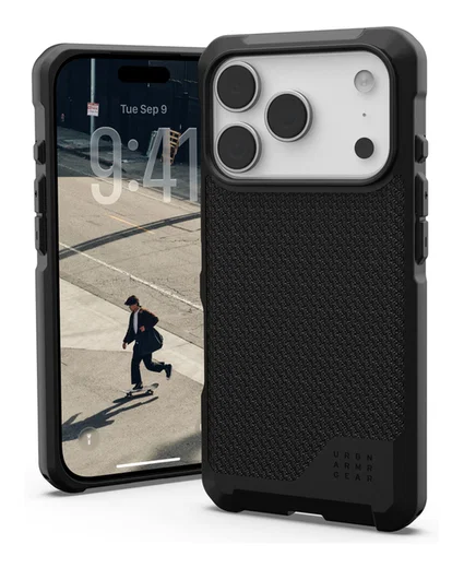 UAG Metropolis LT iPhone 17 Pro Hoesje MagSafe Back Cover Kevlar Zwart afbeelding 1