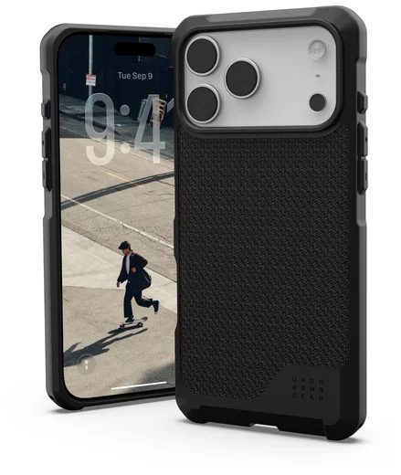 UAG Metropolis LT iPhone 17 Pro Max Hoesje MagSafe Back Cover Kevlar Zwart afbeelding 1