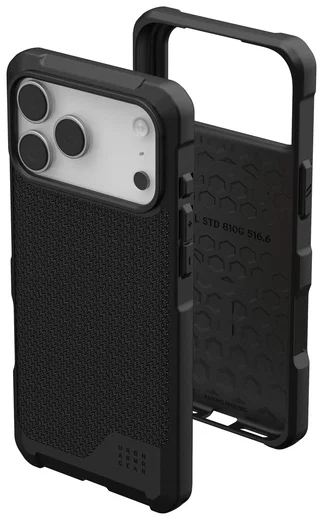 UAG Metropolis LT iPhone 17 Pro Max Hoesje MagSafe Back Cover Kevlar Zwart afbeelding 2