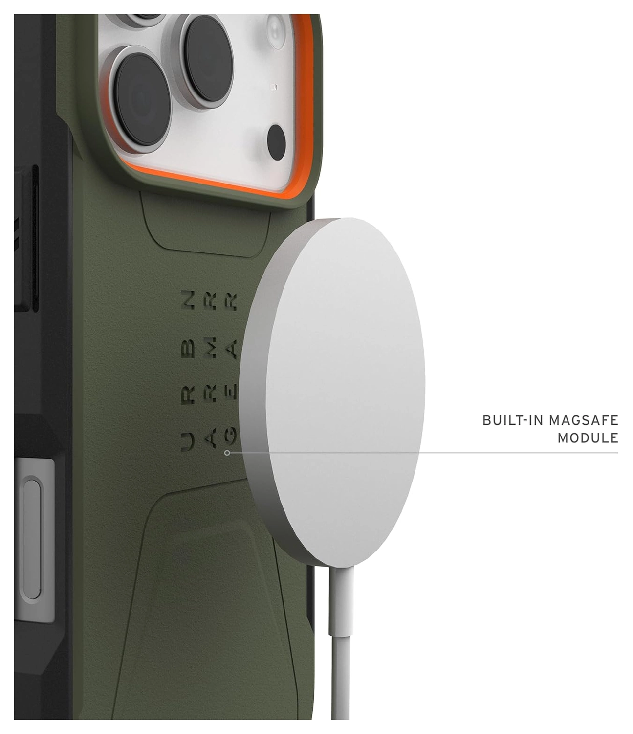 UAG Civilian iPhone 17 Pro Hoesje MagSafe Back Cover Olive afbeelding 6
