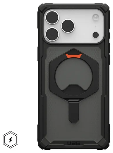 UAG Plasma XTE iPhone 17 Pro Max Hoesje MagSafe Stand Back Cover Zwart Oranje afbeelding 2