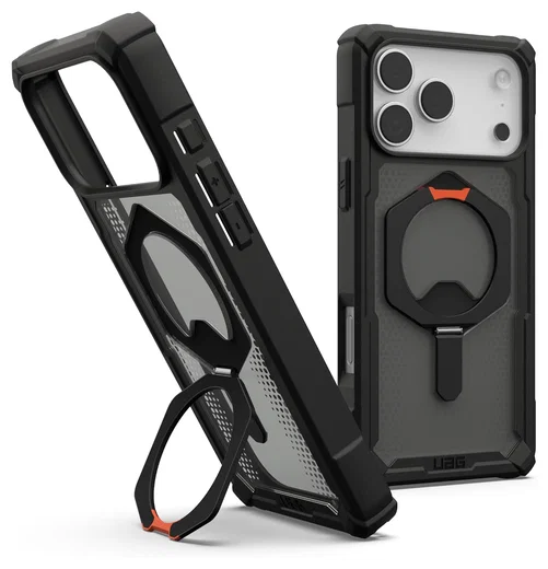 UAG Plasma XTE iPhone 17 Pro Max Hoesje MagSafe Stand Back Cover Zwart Oranje afbeelding 1