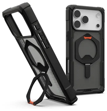 UAG Plasma XTE iPhone 17 Pro Max Hoesje MagSafe Stand Back Cover Zwart Oranje