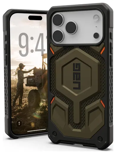 UAG Monarch Pro Apple iPhone 17 Pro Max Hoesje MagSafe Back Cover Kevlar Groen afbeelding 1