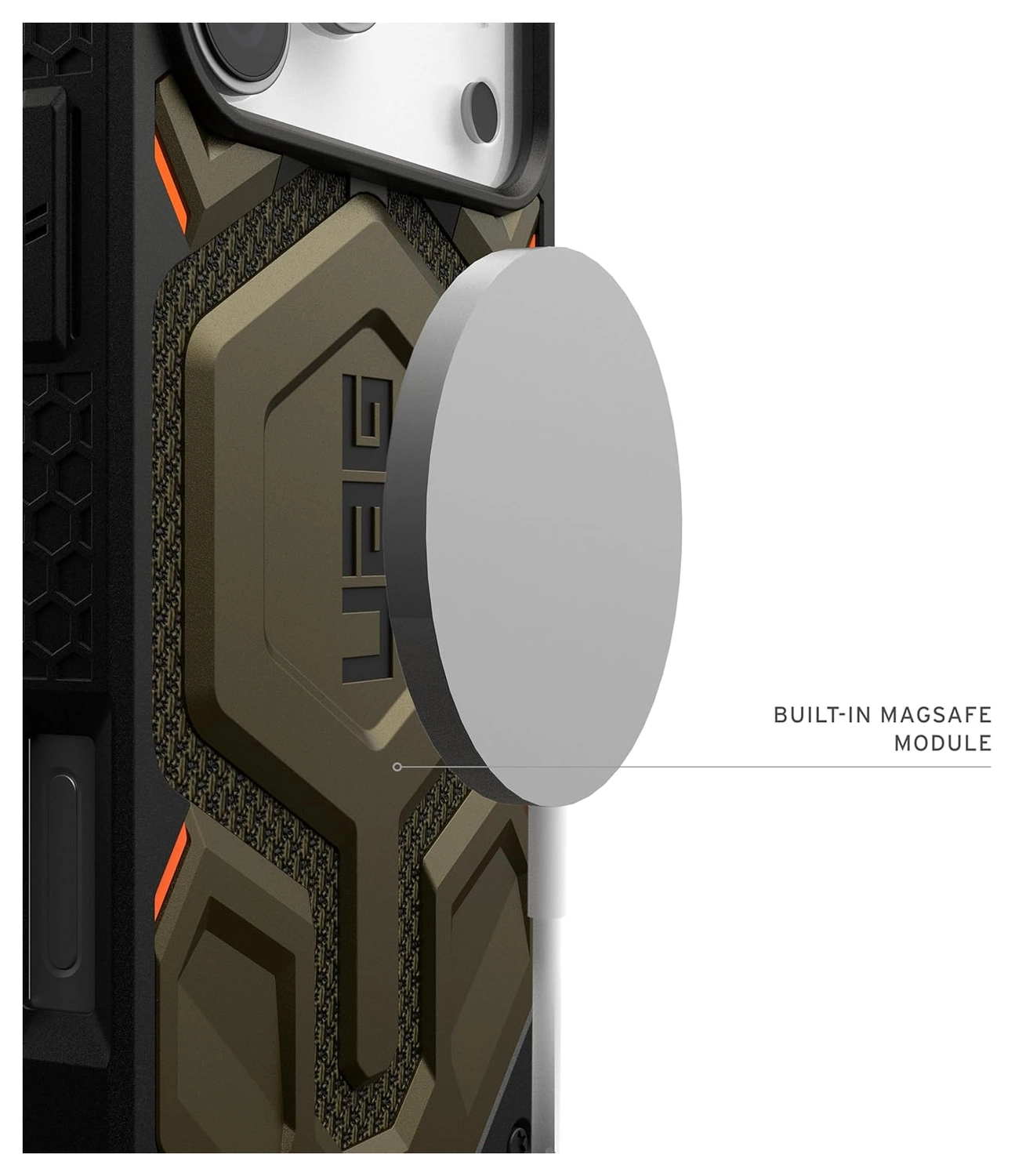 UAG Monarch Pro Apple iPhone 17 Pro Max Hoesje MagSafe Back Cover Kevlar Groen afbeelding 5