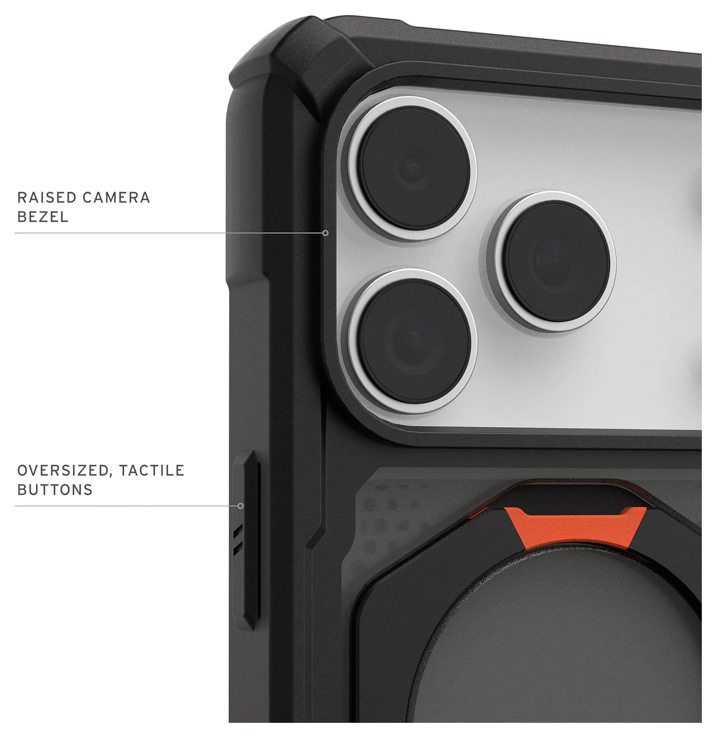 UAG Plasma XTE iPhone 17 Pro Hoesje MagSafe Stand Back Cover Zwart afbeelding 6