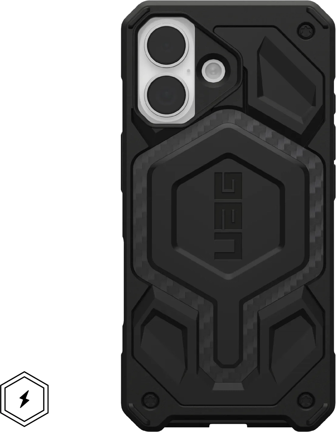UAG Monarch Pro iPhone 17 Hoesje MagSafe Back Cover Carbon Fiber afbeelding 8