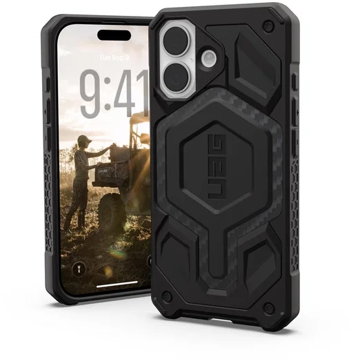 UAG Monarch Pro iPhone 17 Hoesje MagSafe Back Cover Carbon Fiber afbeelding 1