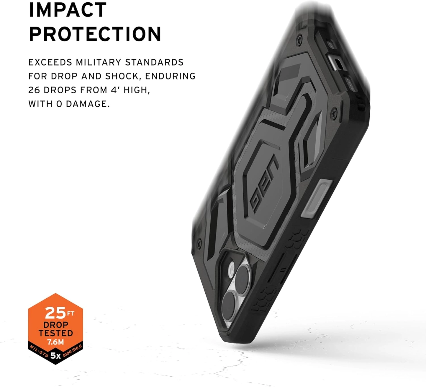 UAG Monarch Pro iPhone 17 Hoesje MagSafe Back Cover Carbon Fiber afbeelding 4
