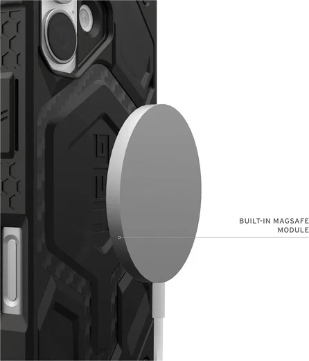 UAG Monarch Pro iPhone 17 Hoesje MagSafe Back Cover Carbon Fiber afbeelding 5