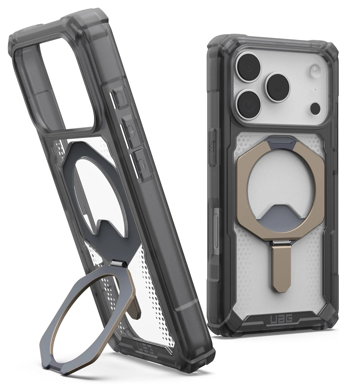 UAG Plasma XTE iPhone 17 Pro Hoesje MagSafe Stand Back Cover Ash Titanium afbeelding 1