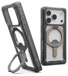 UAG Plasma XTE iPhone 17 Pro Hoesje MagSafe Stand Back Cover Ash Titanium afbeelding