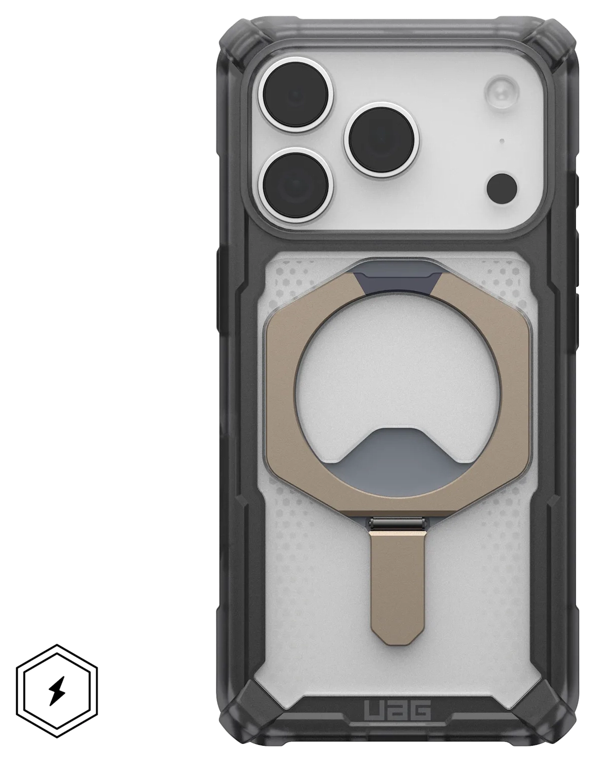 UAG Plasma XTE iPhone 17 Pro Hoesje MagSafe Stand Back Cover Ash Titanium afbeelding 2
