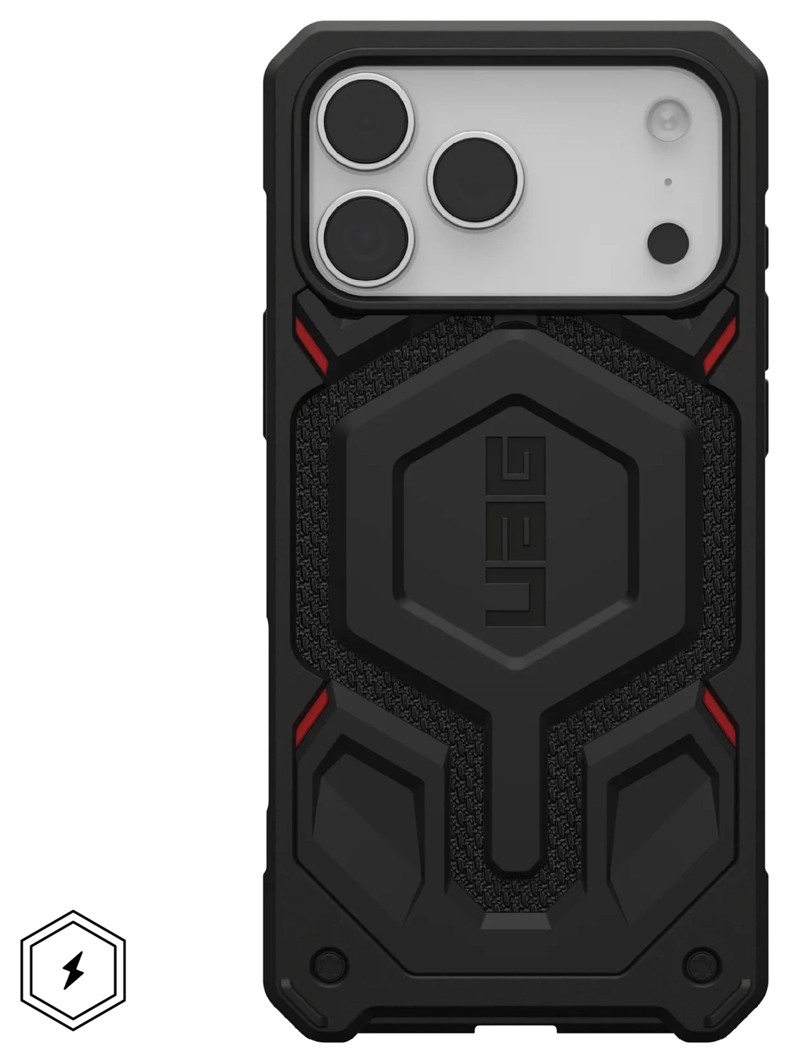 UAG Monarch Pro Apple iPhone 17 Pro Max Hoesje MagSafe Back Cover Kevlar Zwart afbeelding 8