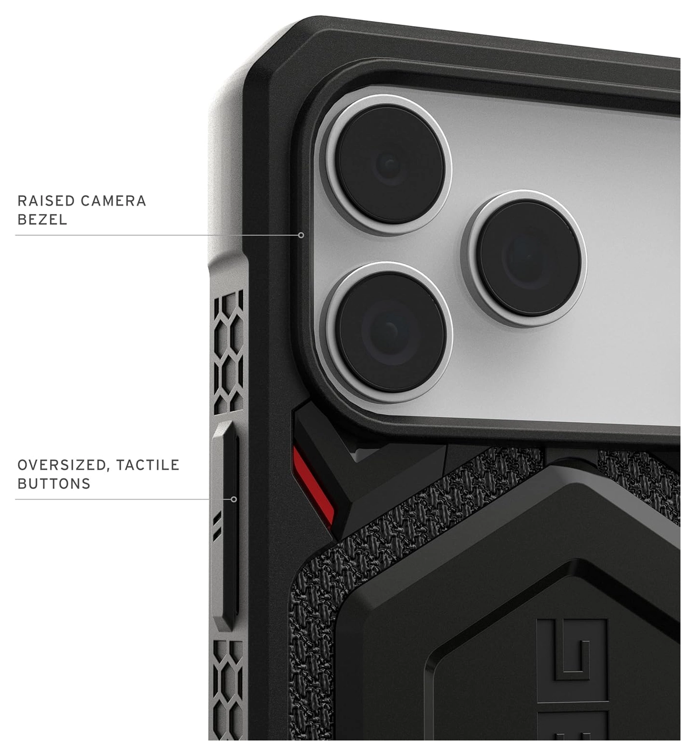 UAG Monarch Pro Apple iPhone 17 Pro Max Hoesje MagSafe Back Cover Kevlar Zwart afbeelding 6