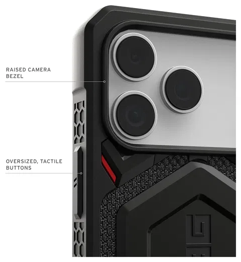 UAG Monarch Pro Apple iPhone 17 Pro Max Hoesje MagSafe Back Cover Kevlar Zwart afbeelding 6