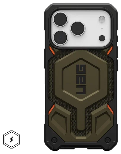 UAG Monarch Pro iPhone 17 Pro Hoesje MagSafe Back Cover Kevlar Groen afbeelding 2