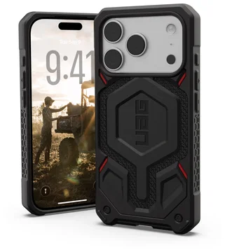 UAG Monarch Pro iPhone 17 Pro Hoesje MagSafe Back Cover Kevlar Zwart