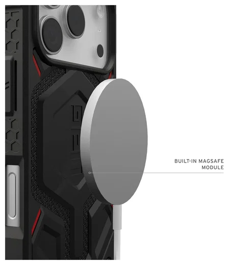 UAG Monarch Pro iPhone 17 Pro Hoesje MagSafe Back Cover Kevlar Zwart afbeelding 5