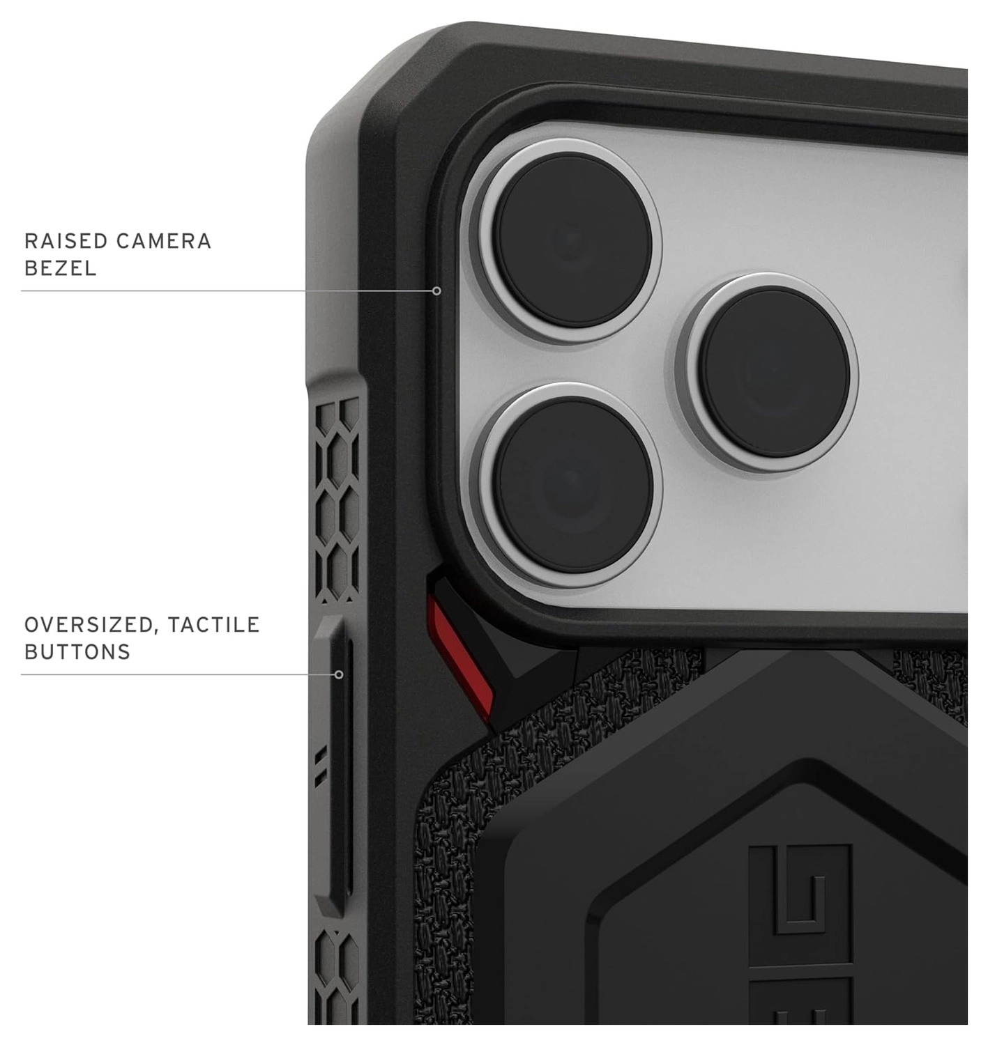 UAG Monarch Pro iPhone 17 Pro Hoesje MagSafe Back Cover Kevlar Zwart afbeelding 6