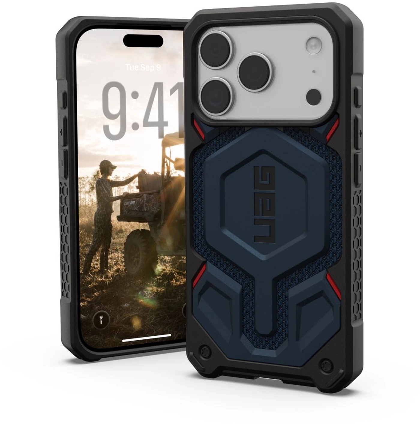 UAG Monarch Pro iPhone 17 Pro Hoesje MagSafe Back Cover Kevlar Mallard afbeelding 1