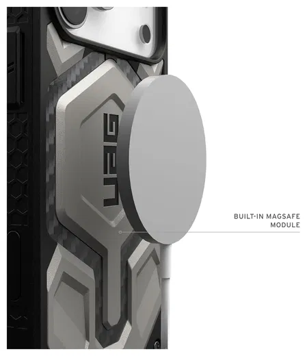UAG Monarch Pro Apple iPhone 17 Pro Max Hoesje MagSafe Back Cover Titanium afbeelding 4