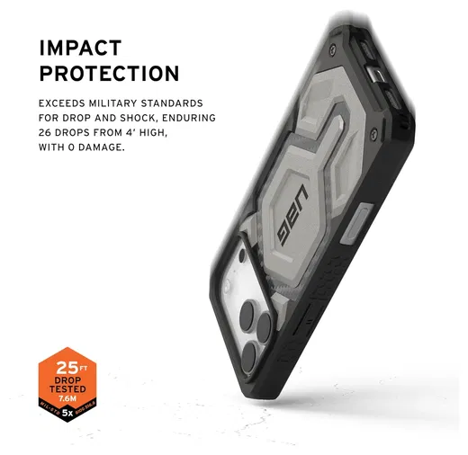 UAG Monarch Pro Apple iPhone 17 Pro Max Hoesje MagSafe Back Cover Titanium afbeelding 5