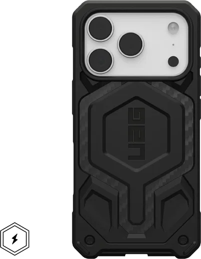 UAG Monarch Pro iPhone 17 Pro Hoesje MagSafe Back Cover Carbon Fiber afbeelding 9