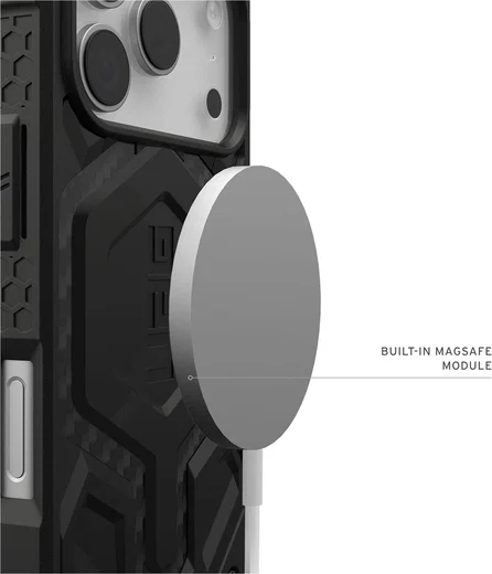 UAG Monarch Pro iPhone 17 Pro Hoesje MagSafe Back Cover Carbon Fiber afbeelding 5