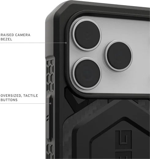 UAG Monarch Pro iPhone 17 Pro Hoesje MagSafe Back Cover Carbon Fiber afbeelding 6