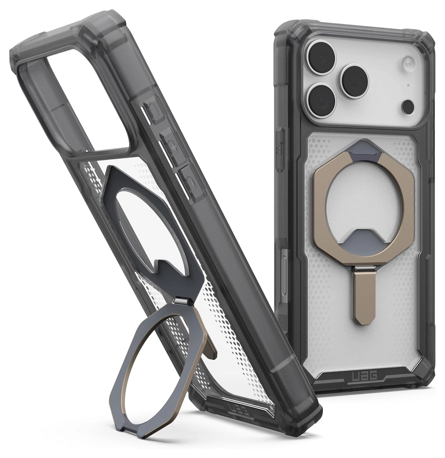 UAG Plasma XTE iPhone 17 Pro Max Hoesje MagSafe Stand Back Cover Ash Titanium afbeelding 1