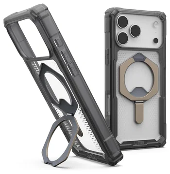 UAG Plasma XTE iPhone 17 Pro Max Hoesje MagSafe Stand Back Cover Ash Titanium