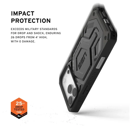 UAG Monarch Pro Apple iPhone 17 Pro Max Hoesje MagSafe Back Cover Carbon Fiber afbeelding 4