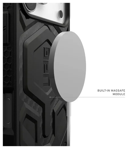 UAG Monarch Pro Apple iPhone 17 Pro Max Hoesje MagSafe Back Cover Carbon Fiber afbeelding 5