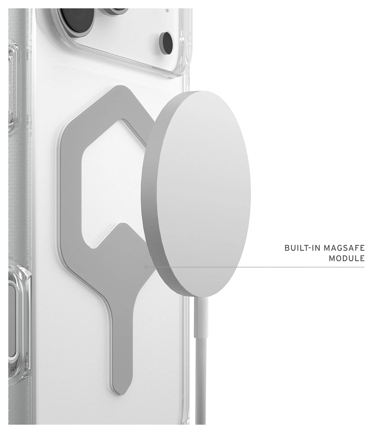 UAG Plyo Pro iPhone 17 Pro Max Hoesje MagSafe Back Cover Ice Zilver afbeelding 5