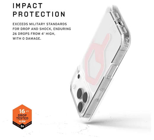 UAG Plyo Pro iPhone 17 Pro Hoesje MagSafe Back Cover Ice Roze Goud afbeelding 4