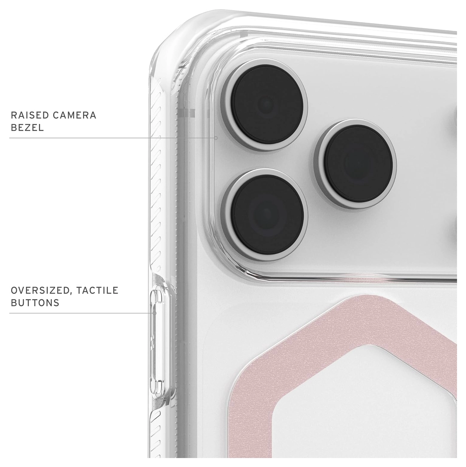 UAG Plyo Pro iPhone 17 Pro Hoesje MagSafe Back Cover Ice Roze Goud afbeelding 6
