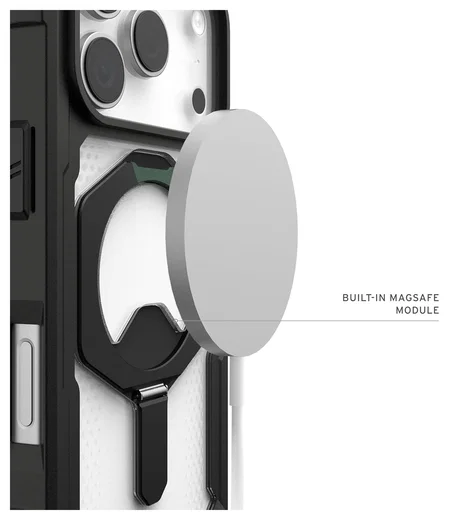 UAG Plasma XTE iPhone 17 Pro Hoesje MagSafe Stand Back Cover Transparant Zwart afbeelding 4