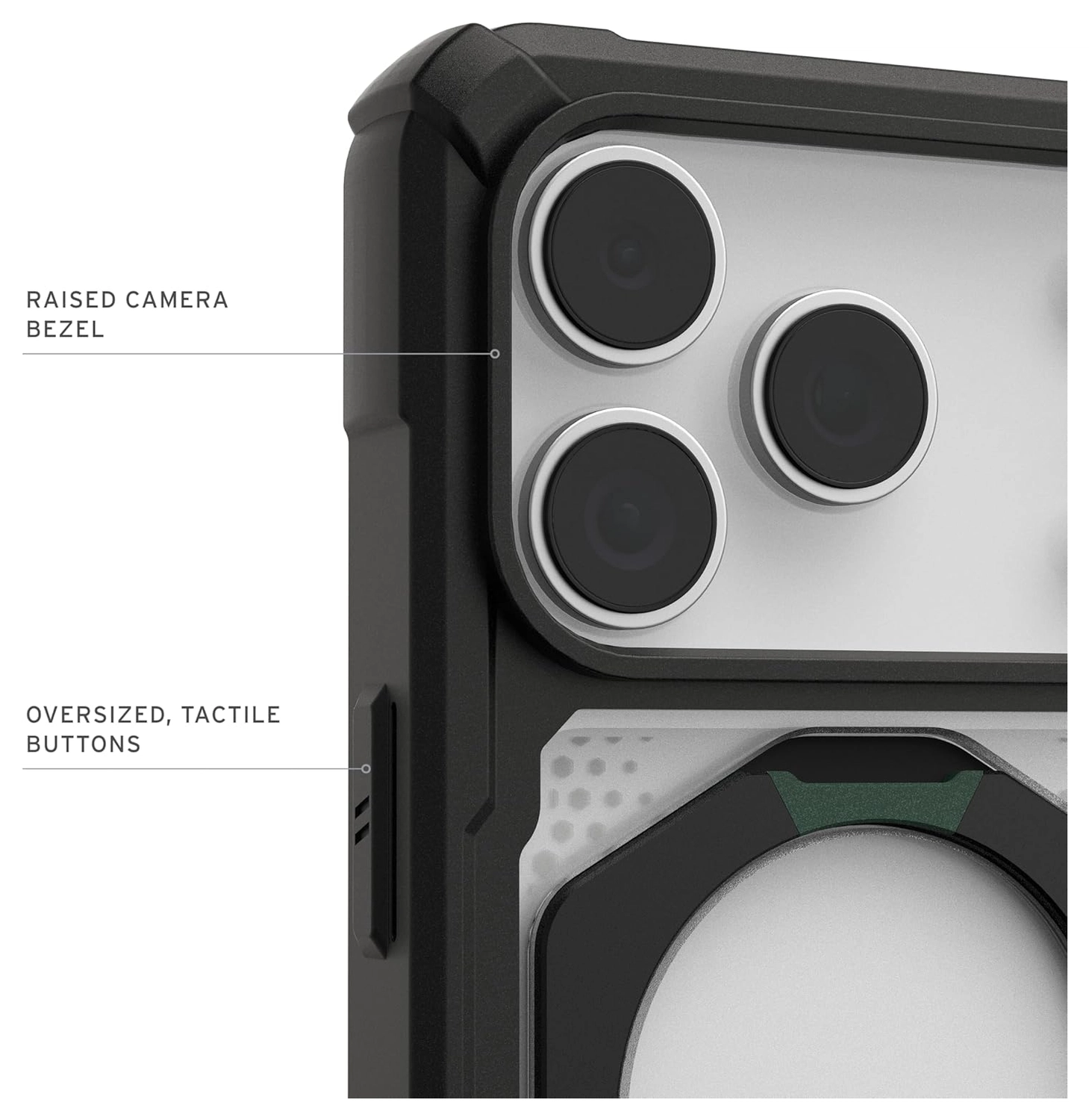 UAG Plasma XTE iPhone 17 Pro Hoesje MagSafe Stand Back Cover Transparant Zwart afbeelding 5
