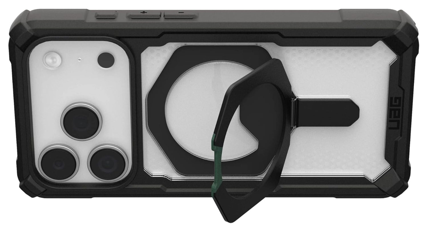 UAG Plasma XTE iPhone 17 Pro Hoesje MagSafe Stand Back Cover Transparant Zwart afbeelding 6
