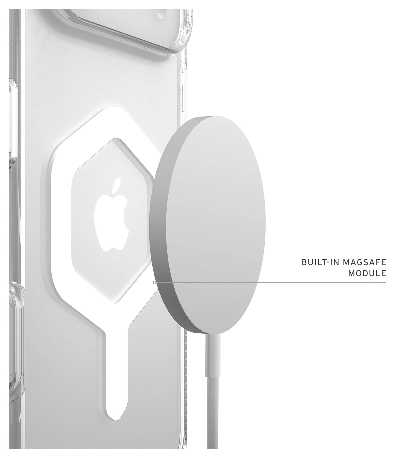 UAG Plyo Pro Apple iPhone Air Hoesje MagSafe Back Cover Ice / Wit afbeelding 5