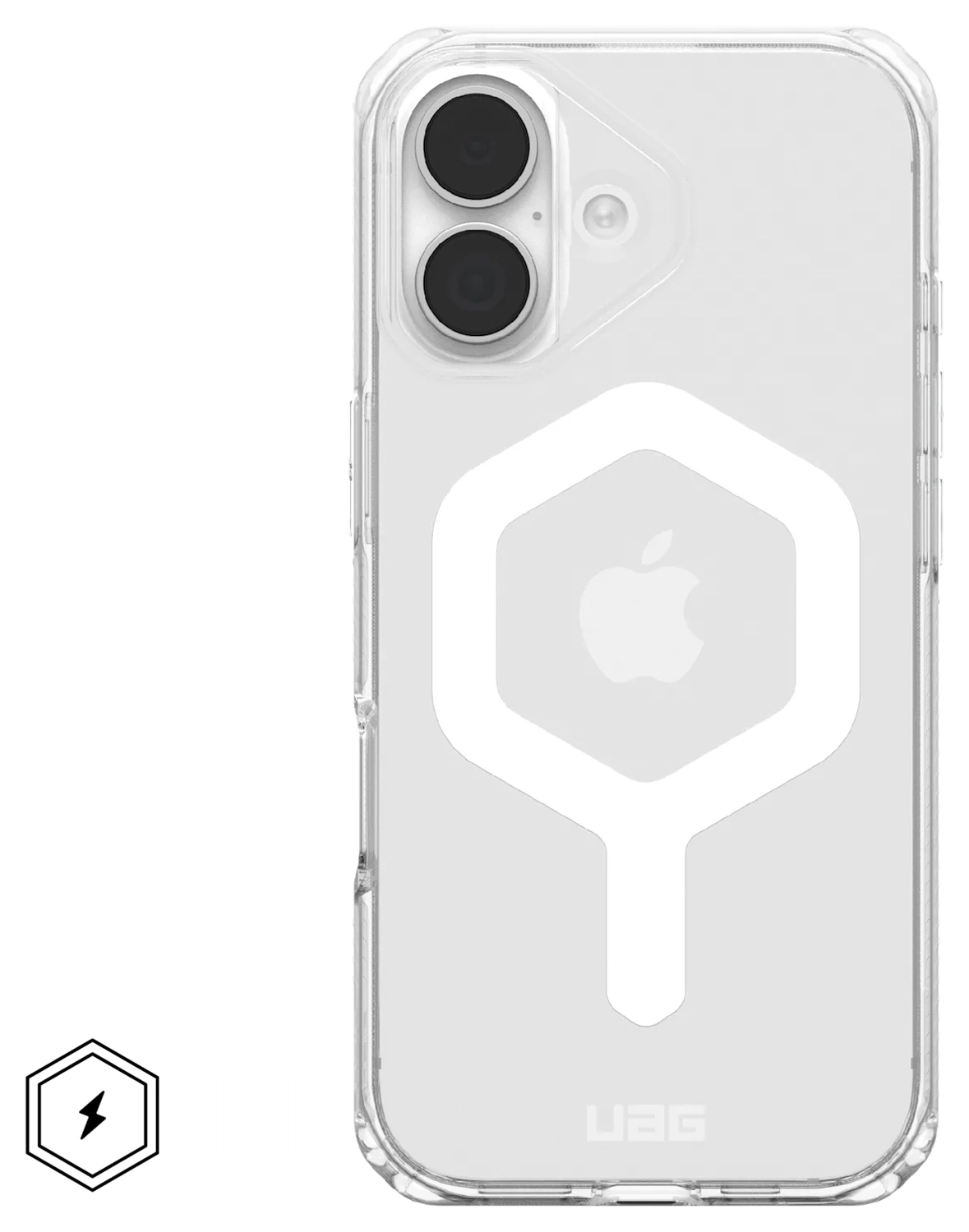 Urban Armor Gear Plyo Apple iPhone 17 Hoesje Back Cover Ice Wit afbeelding 1