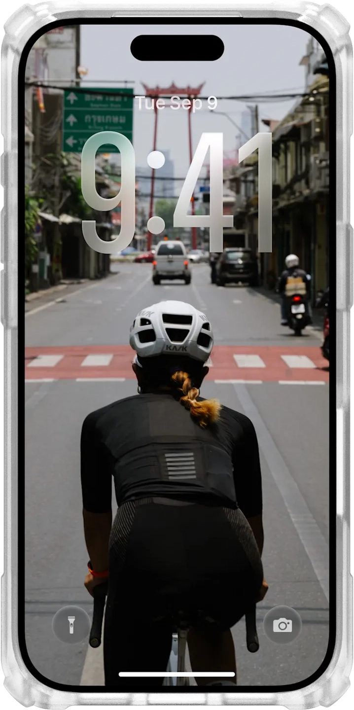 UAG Plasma XTE iPhone 17 Pro Hoesje MagSafe Stand Back Cover Titanium Clear afbeelding 6