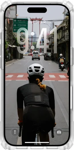 UAG Plasma XTE iPhone 17 Pro Hoesje MagSafe Stand Back Cover Titanium Clear afbeelding 6