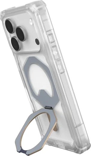 UAG Plasma XTE iPhone 17 Pro Hoesje MagSafe Stand Back Cover Titanium Clear afbeelding 4